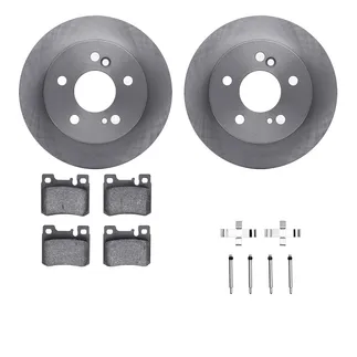 R1 Concepts WFWH1-63058 E- Line Series Brake Rotor W/ Ceramic Brake Pads & Hdw